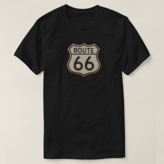 Vintage Route 66 Retro Schwarzes T-Shirt