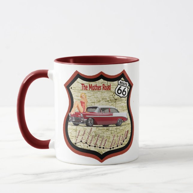 Vintage Route 66 Tasse (Links)