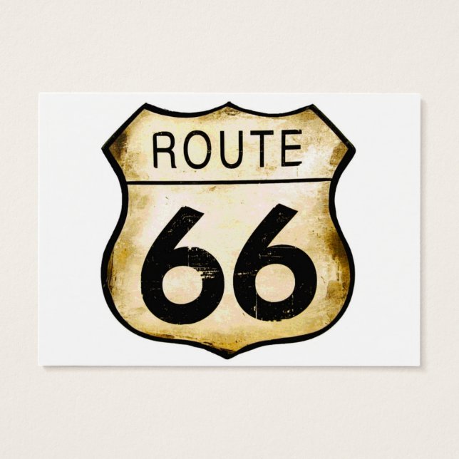 Vintage Route 66 Unterschrift (Rückseite)