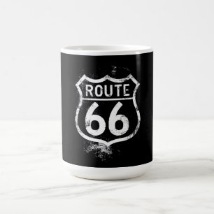 Vintage Route 66 verwittertes Schild Americana Rei Kaffeetasse