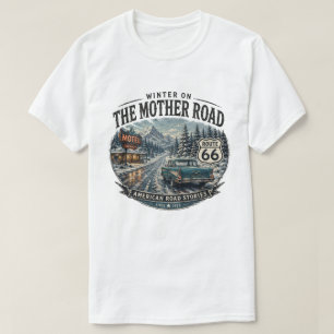 Vintage Route 66 Winterstraßen-Trip T-Shirt