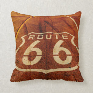 Vintage Route 66 Wurfkissen Kissen