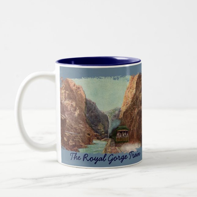 Vintage Royal Gorge Train Kaffeetasse (Links)