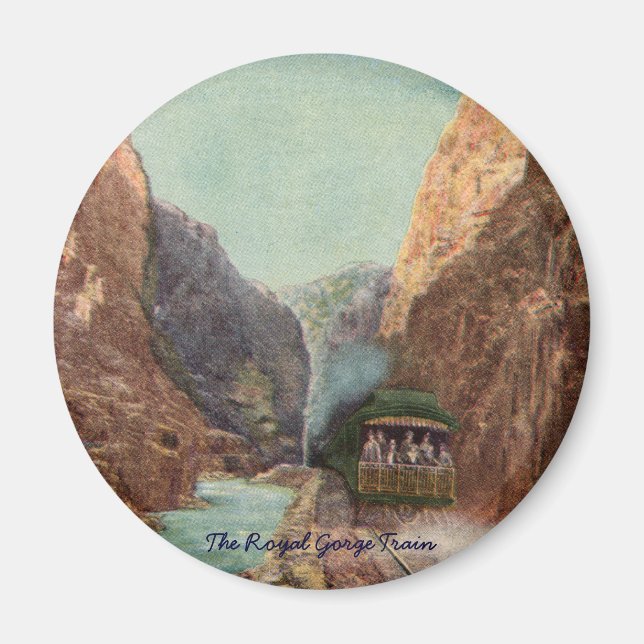 Vintage Royal Gorge Zug Magnet (Vorne)