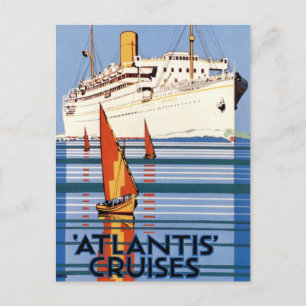 Vintage Royal Mail Atlantis Schifffahrt Postkarte