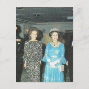 Vintage Royalty, Queen und Nancy Reagan Postkarte
