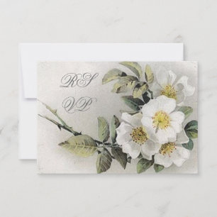 Vintage RSVP-Karten für Apple Blossom RSVP Karte