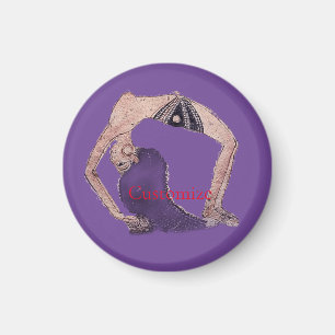 Vintage Rückbiegung Yoga Pose Thunder_Cove Magnet