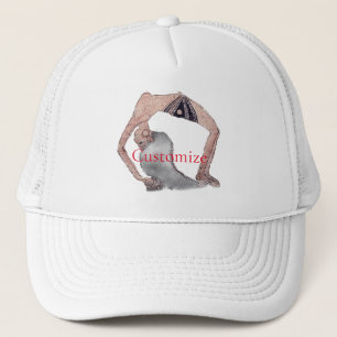 Vintage Rückbiegung Yoga Pose Thunder_Cove Truckerkappe
