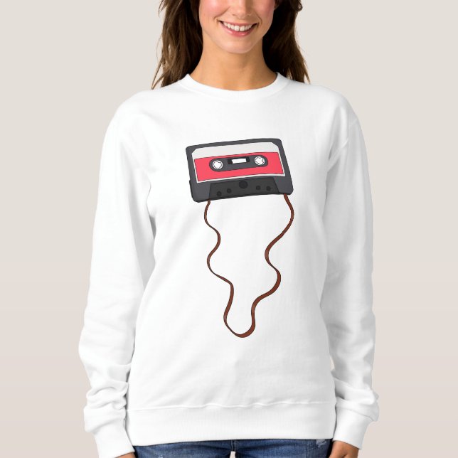 Vintage Rückgabe des Kassettenbands Sweatshirt (Vorderseite)