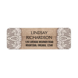 Vintage Rücksendeadressen-Aufkleber