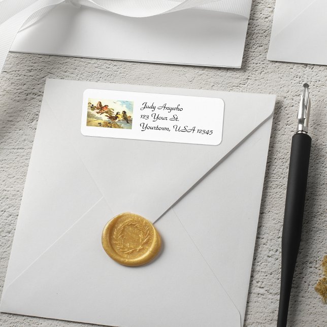 Vintage Rücksendeadressen-Aufkleber (Von Creator hochgeladen)