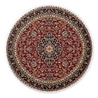 Vintage Rug Design Dark Academia Keramikknauf