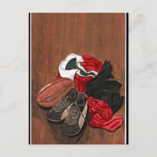 Vintage Rugby Card Postkarte