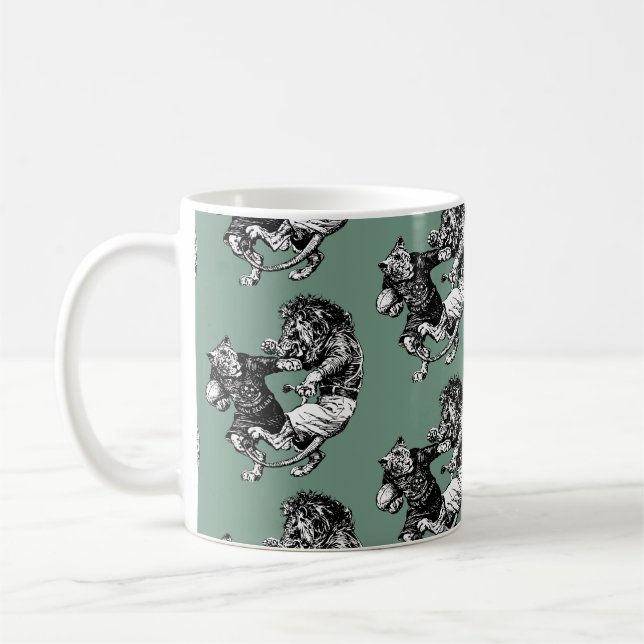 Vintage Rugby-Kaffee-Tasse Kaffeetasse (Links)