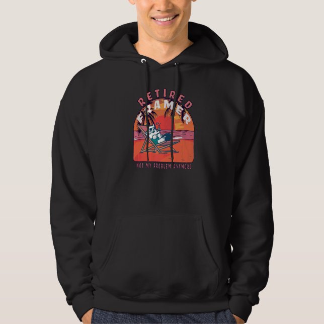 Vintage Ruhestandsregelung Hoodie (Vorderseite)