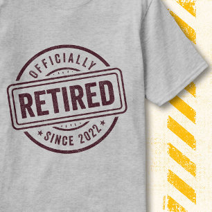 Vintage-Ruhestandszitat Offiziell im Ruhestand 202 T-Shirt