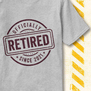 Vintage-Ruhestandszitat Offiziell im Ruhestand 202 T-Shirt