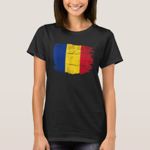 Vintage Rumänien-Flagge für Rumänen T-Shirt