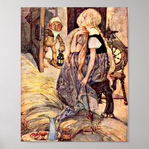 Vintage Rumpelstiltskin-Illustration Poster