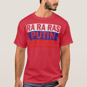 Vintage Russias Größte Maschine Flaggenstil T-Shirt