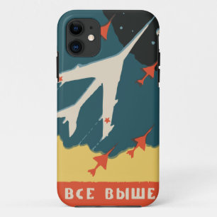 Vintage russische Matchbox-Anzeigen (CCCP Jet Figh Case-Mate iPhone Hülle