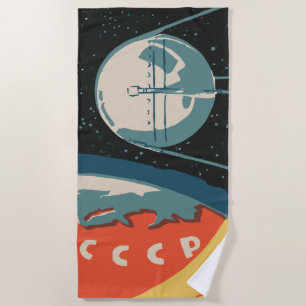 Vintage russische Matchbox-Anzeigen (Start der CCC Strandtuch