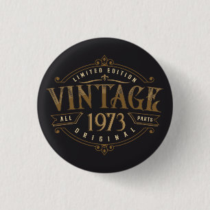 Vintage Rustic 1973 Button