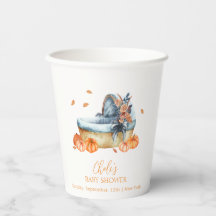 Vintage Rustic Fall Pumpkin Crib Babydusche