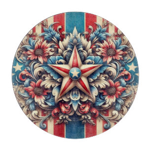 Vintage/rustikal USA/Patriotisch Schneidebrett