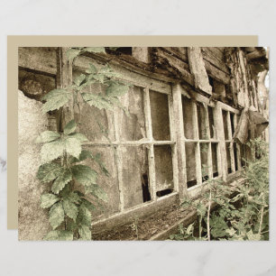 Vintage rustikale Altholzfenster