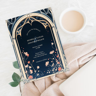 Vintage Rustikale Arch Grüne Einladung