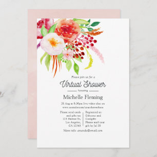 Vintage Rustikale Charm Virtual Dusche Einladung