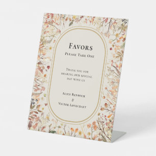 Vintage Rustikale Fall Beige Gastgeschenke Hochzei Sockelschild