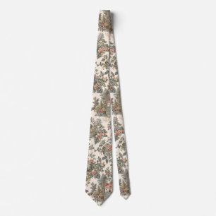 Vintage rustikale Farm French Toile Blumendesign Krawatte
