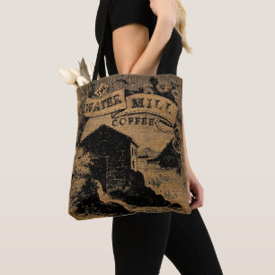 Vintage-Rustikale-Faux-Jute-Kaffeesack-Vorlage 2