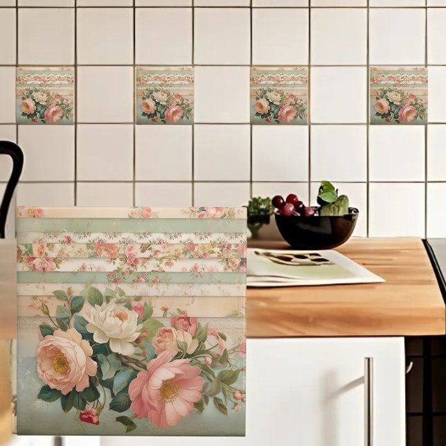 Vintage Rustikale Flora Fliese (Von Creator hochgeladen)