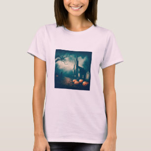 Vintage rustikale Gestaltung des Halloween Graveya T-Shirt