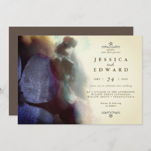 Vintage Rustikale Hochzeit der Vogelwelt Einladung