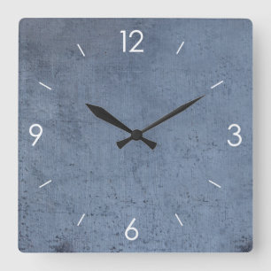 Vintage rustikale Holzdekoration Quadratische Wanduhr