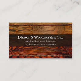 Vintage rustikale hölzerne visitenkarte