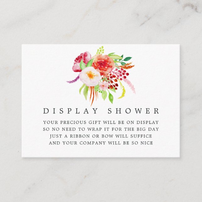 Vintage rustikale Kinderdusche Begleitkarte (Vorderseite)