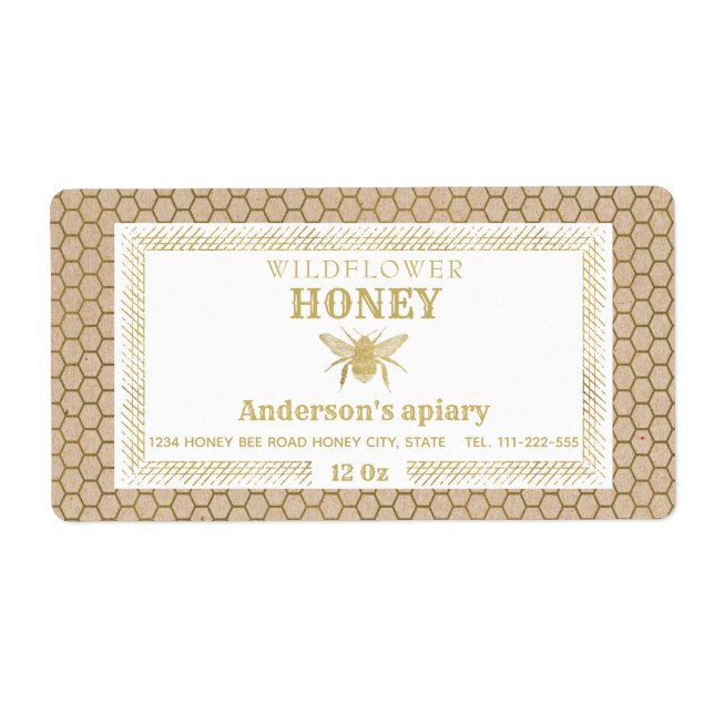 Vintage rustikale Kraft-Goldhütte (Vorne)