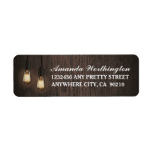 Vintage rustikale Lichter Chic Wedding Address Lab