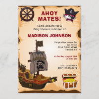 Vintage Rustikale Pirate Theme Kinderdusche