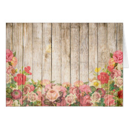 Vintage rustikale romantische Rose Holz