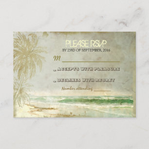 Vintage rustikale RSVP-Karten für Hochzeiten am St RSVP Karte
