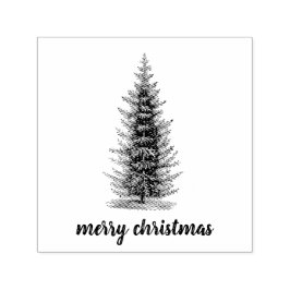 Vintage, rustikale Tannenweiden Permastempel