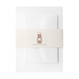 Vintage Rustikale Terracotta Laterne Wedding Einladungsbanderole