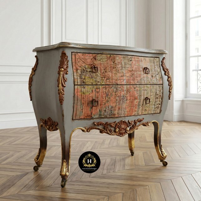 Vintage rustikale Textur Orange Peach Decoupage Seidenpapier (Von Creator hochgeladen)